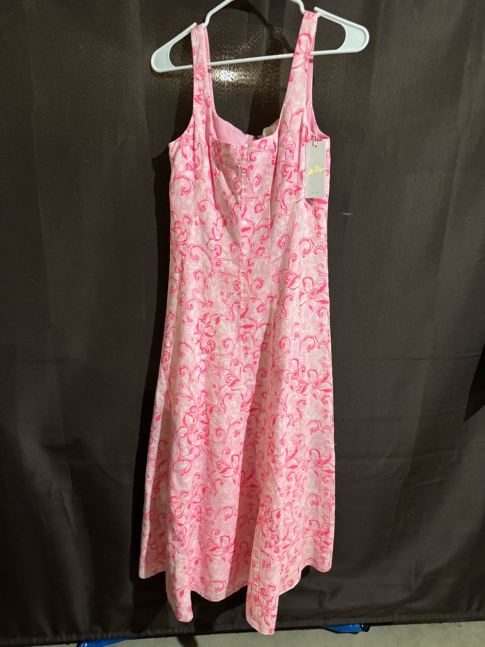 Lilly Pulitzer Pink Scroll-Print Sundress